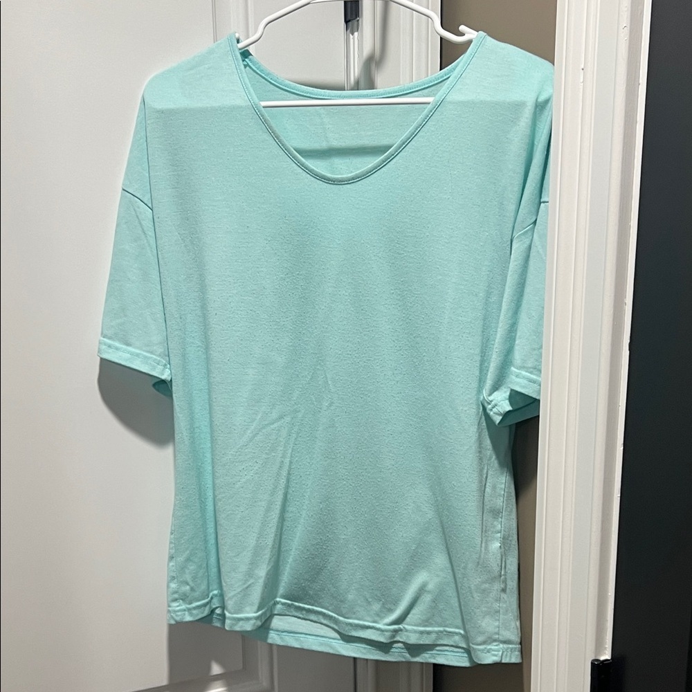 Blue Green Women's Top Size L